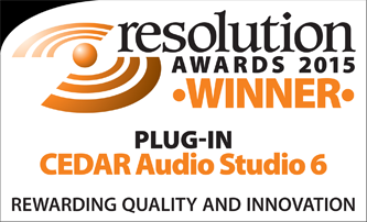 CEDAR Studio 6 Resolution Award 2015