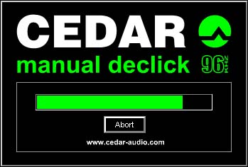 CEDAR for SADiE manual declick