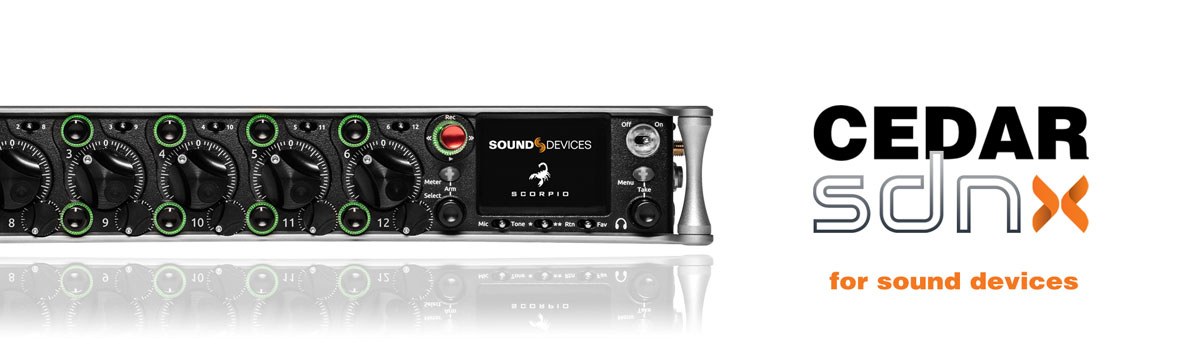 CEDAR sdnx for Sound Devices